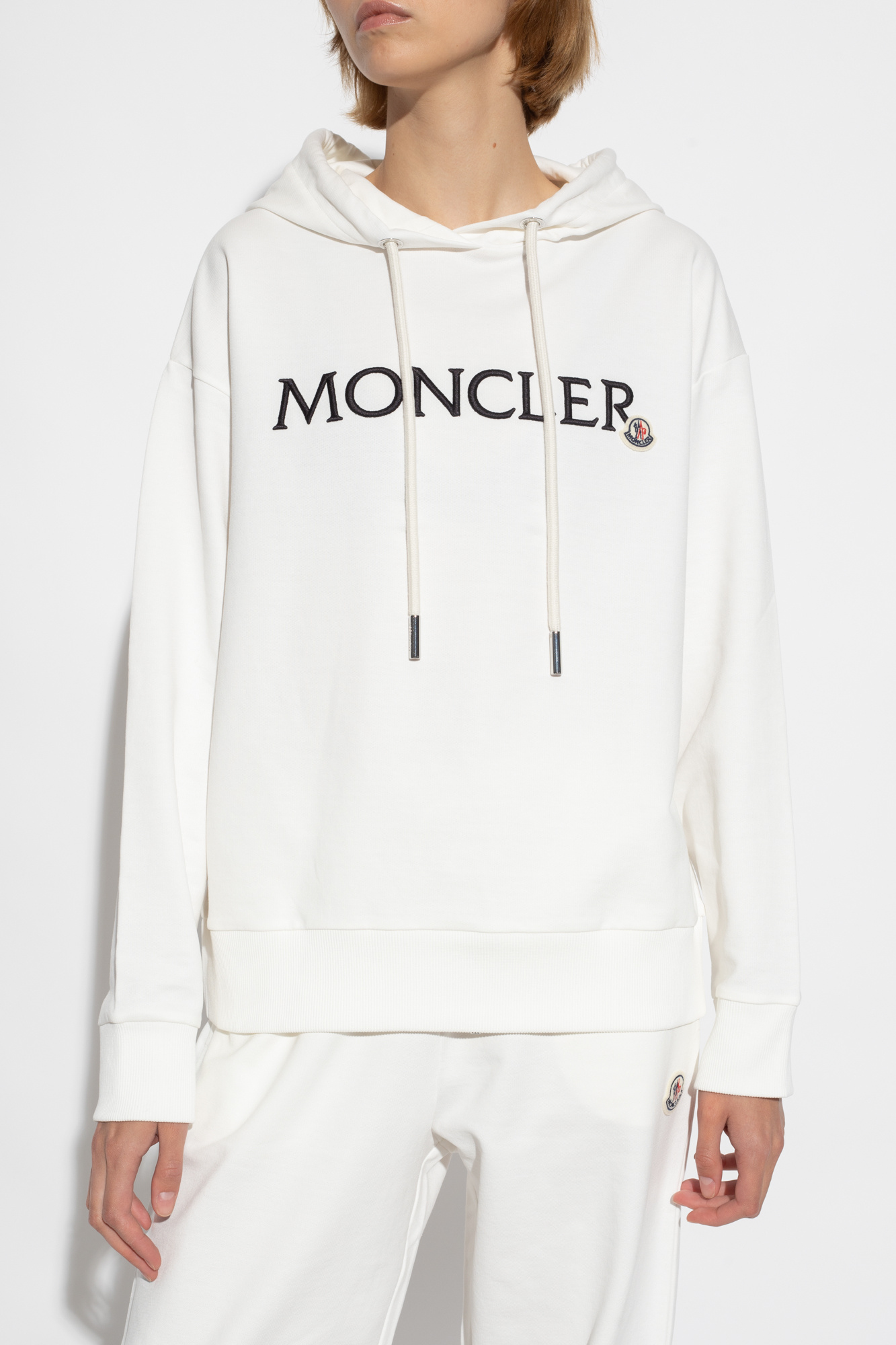 Moncler Logo-embroidered hoodie | Women's Clothing | Vitkac